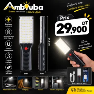 Lampe LED de Travail Rechargeable